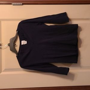 Womens XL Fashion Bug 3/4 v-neck black